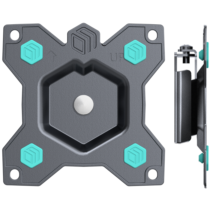 Rotating bracket for TV or monitor 10"-35" max 20 kg, black R1