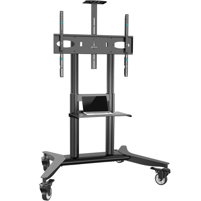 Mobile TV stand for TVs 55"-90", max 90 kg, black TS1871