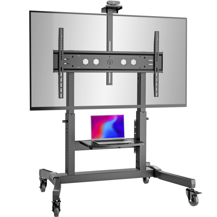 Mobile TV stand for TVs 50"-100", max 130 kg, tiltable, black TS1991