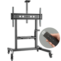 Motorized mobile TV stand for TVs or interactive panels 50