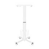 Mobile Desk with Height Adjustment max 8 kg, White LMG30